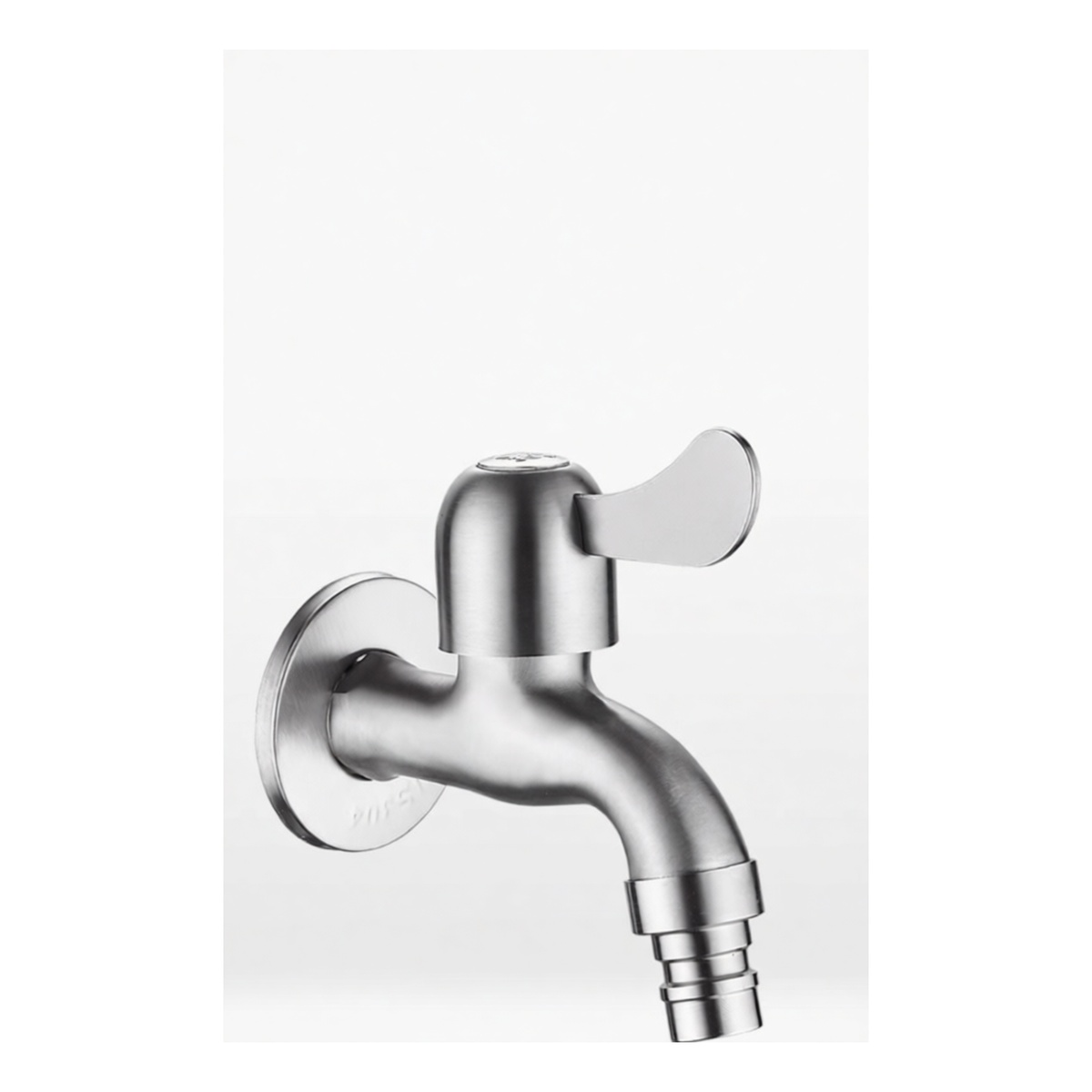 304 Stainless Steel Wall Mount Bathroom Sink Faucet, 0.59 Inch, Pkg Qty 12