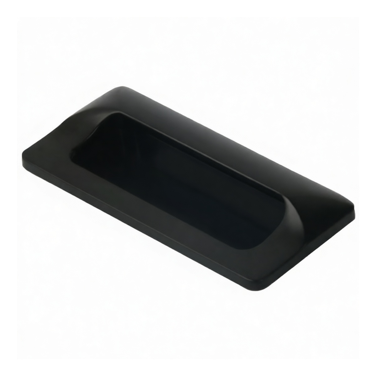 Zinc Alloy Black Flush Hand Knob, 4.33 x 1.97 in, Pkg Qty 25