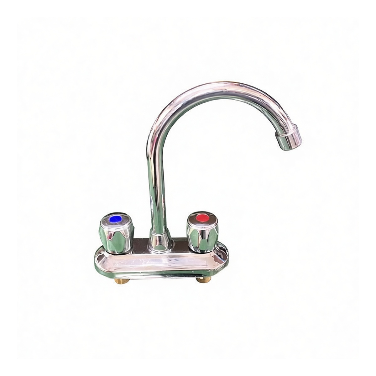 Zinc Alloy Dual Handle Kitchen Faucet for Two-Hole Sink, Pkg Qty 2