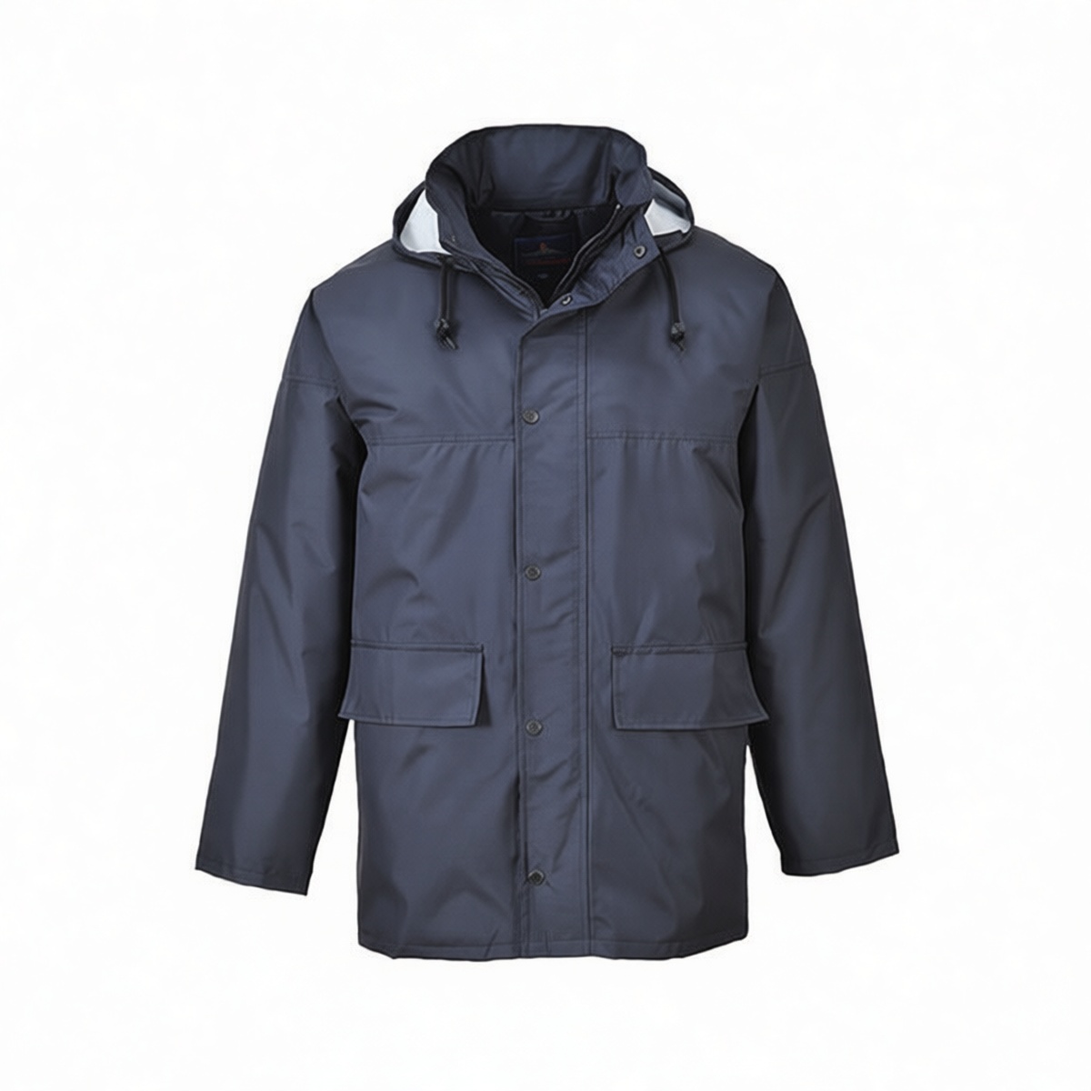 Navy Polyester Cold Weather Jacket Size L for Industrial Use