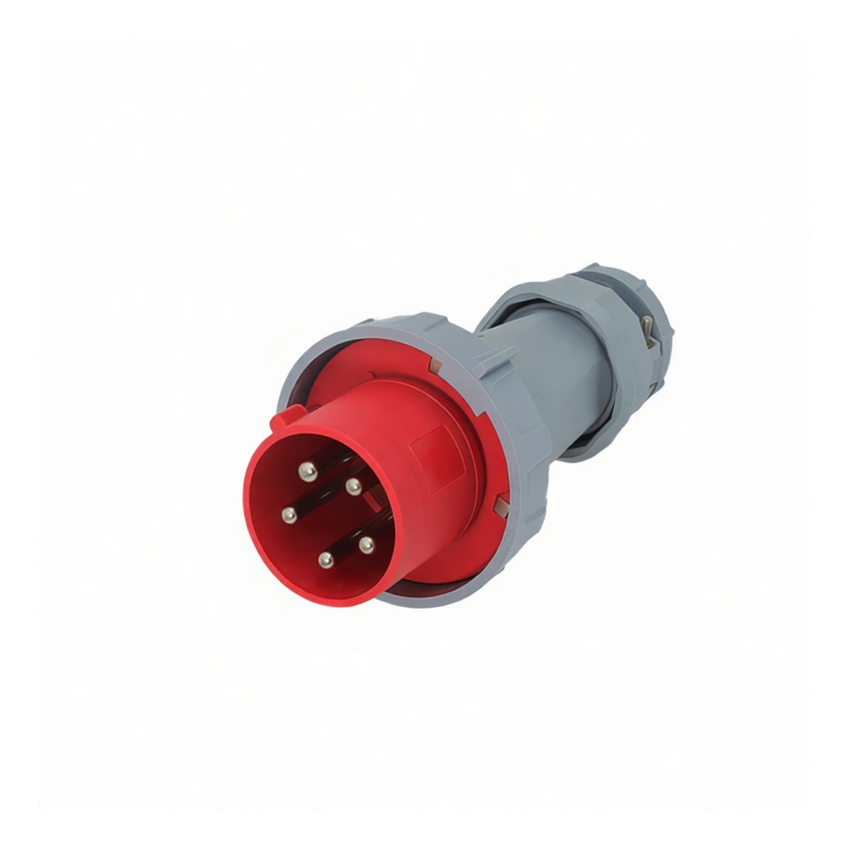 63A 5-Pole IP67 Industrial Plug 220-415V for Heavy Duty, Pkg Qty 2