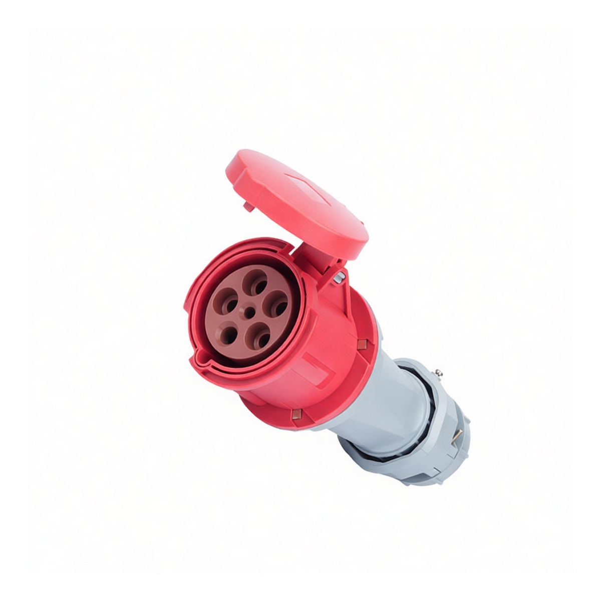 Industrial Rubber Cord 10 AWG 5-Conductor 63A 415V IP44, Pkg Qty 2