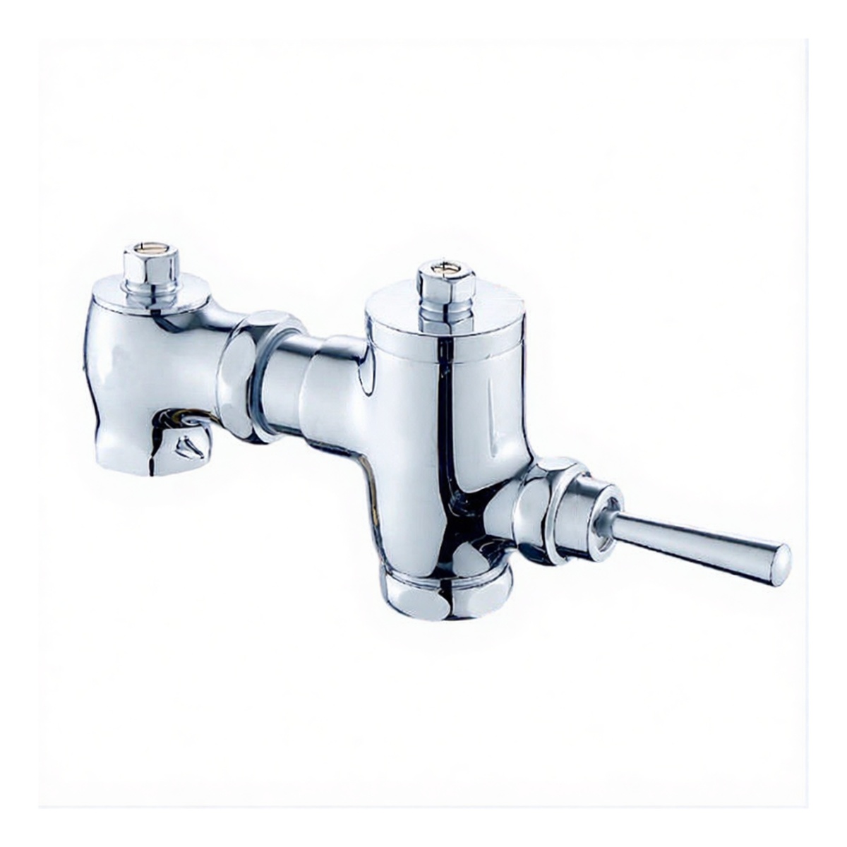 Brass Threaded Flush Valve for Squat Toilets, 10.24 x 3.94 in