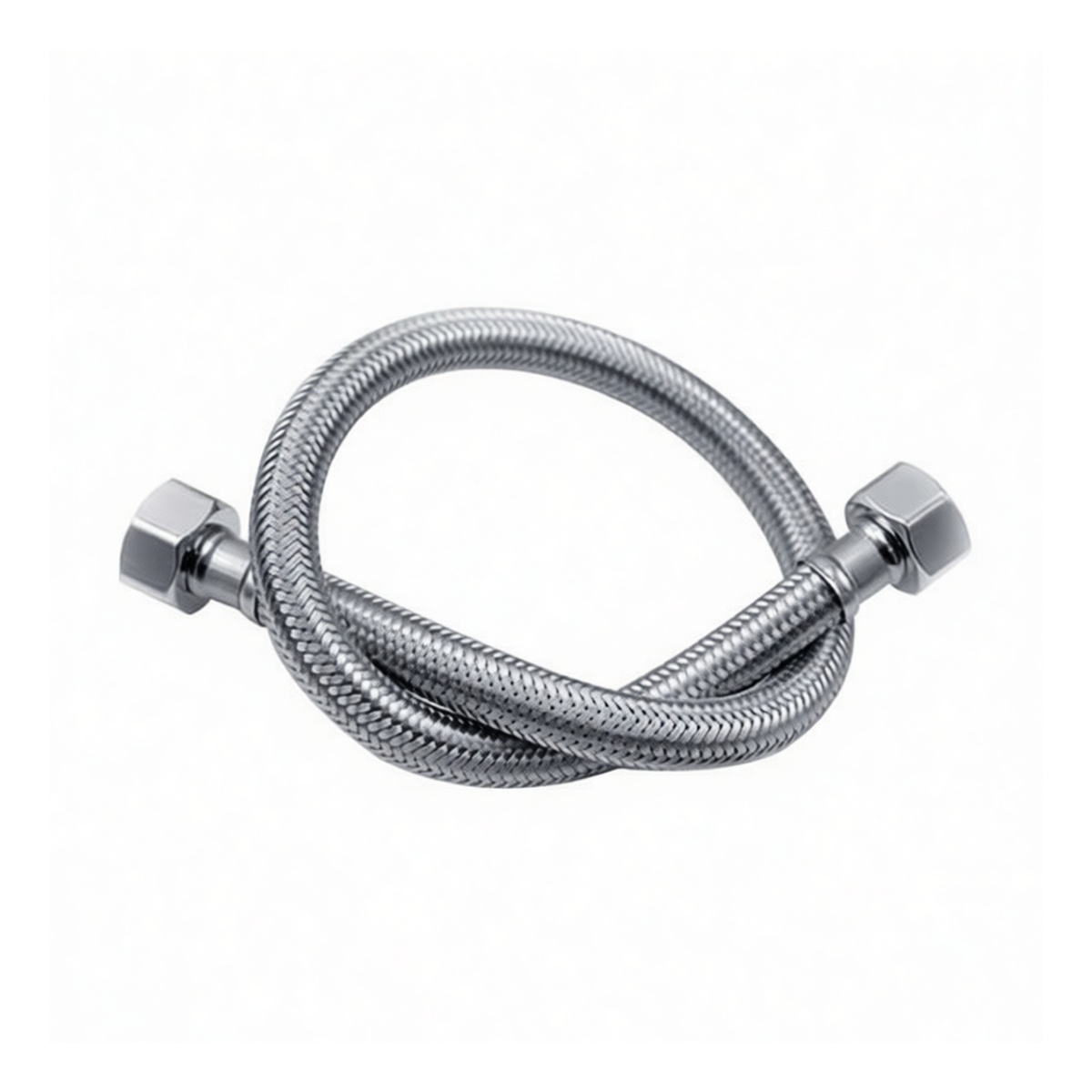 304 Stainless Steel Dual Head Mop Sink Supply Line, 23.6 in, Pkg Qty 20