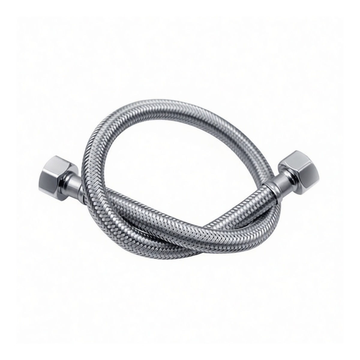 Stainless Steel Double-Ended Mop Sink Supply Hose, 39.4 in, Pkg Qty 10