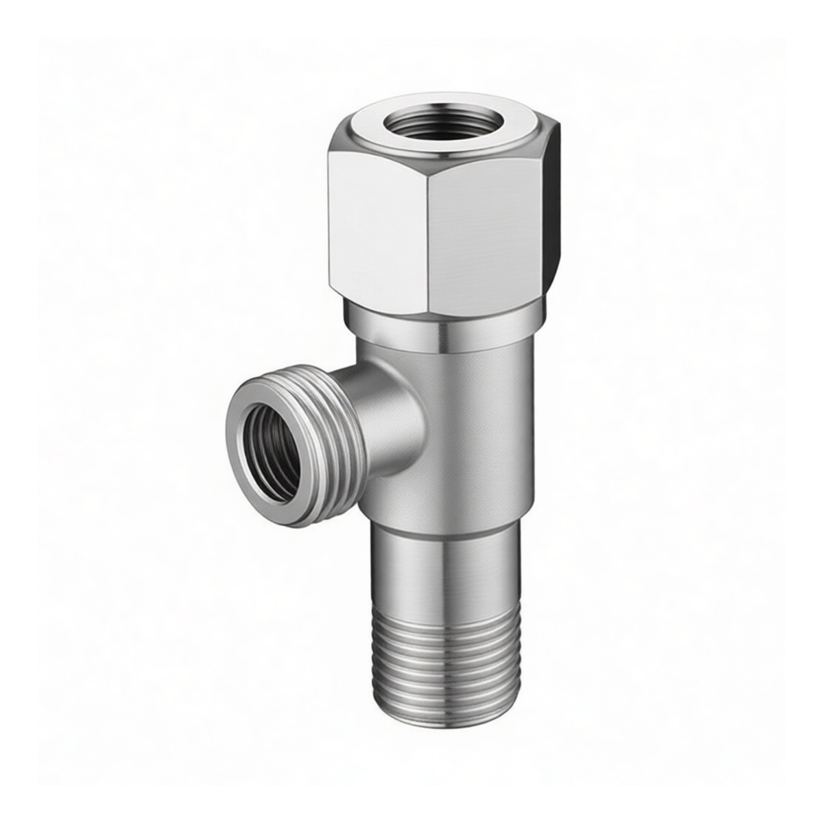 Stainless Steel 0.5 Inch Hex Water Valve, Pkg Qty 12