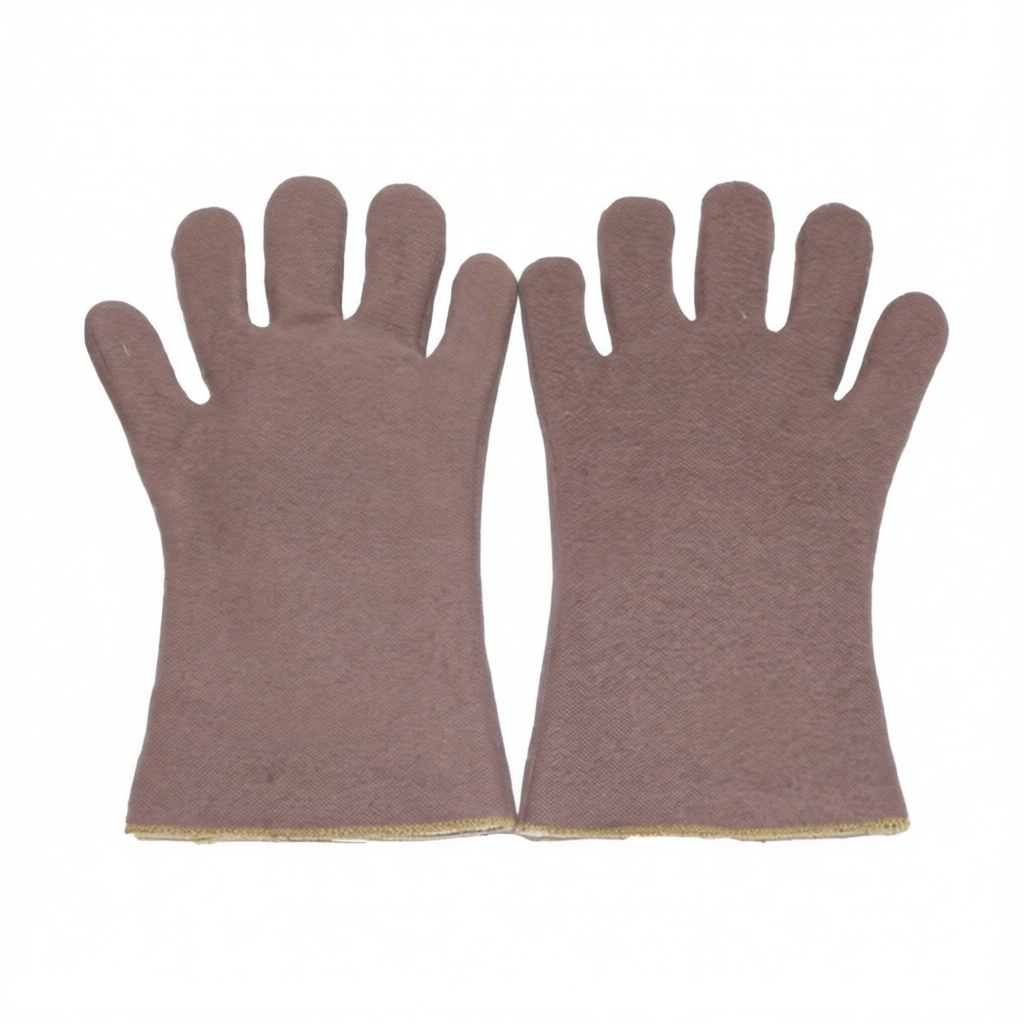 High-Temp Leather Safety Gloves, 16.5 Inches, 482°F Heat Resistance, Pkg Qty 12