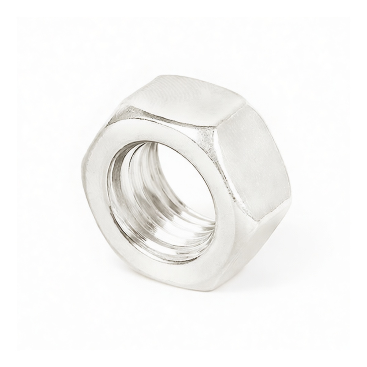 Grade 12 Alloy Steel Hex Nut, 1.575 in, Nickel Plated, M16, Pkg Qty 50