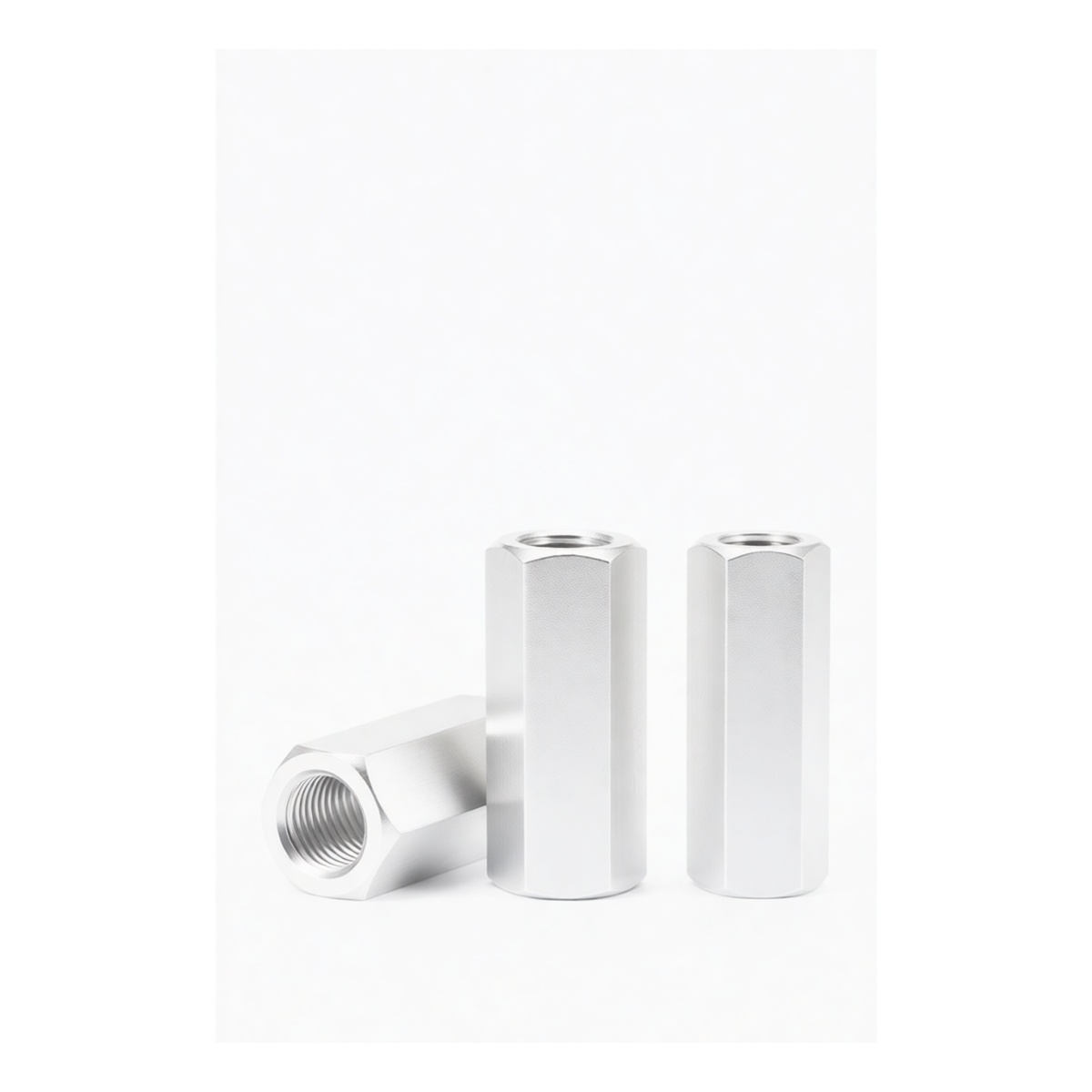 Stainless Steel 304 A2-70 M8 x 7.87 Inch Coupling Nut, Pkg Qty 20