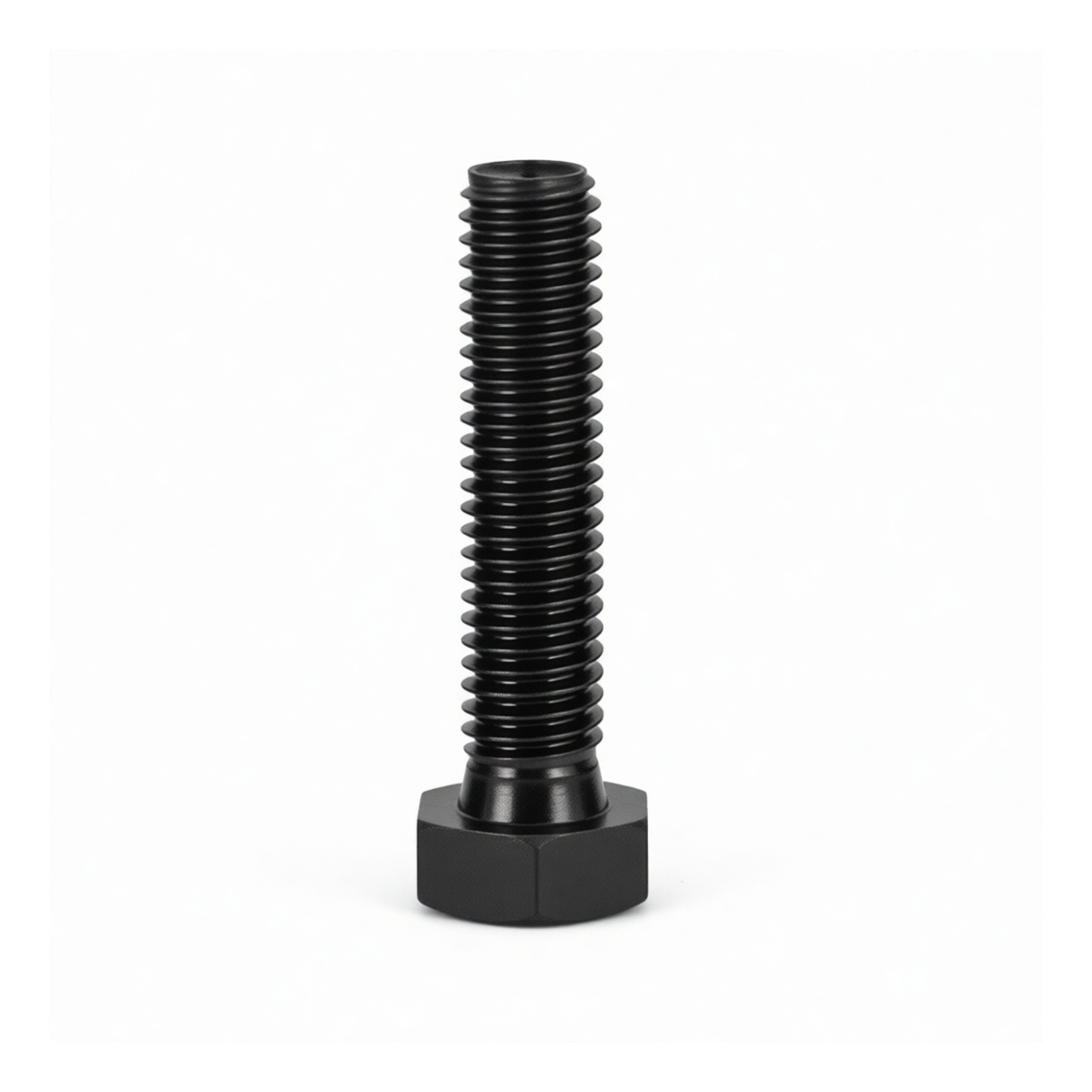 Grade 8.8 Carbon Steel Hex Bolt, Black Oxide, 1/2" x 2-3/8" Full Thread, Pkg Qty 100