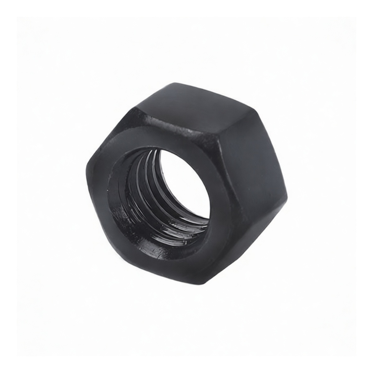 Grade 4 Carbon Steel Black Oxide Hex Nut, 5mm-0.315 in, Pkg Qty 10000
