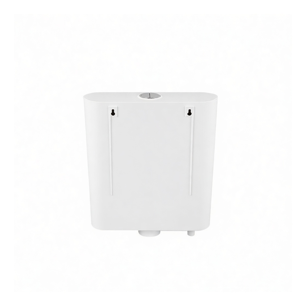 Wall-Mounted PP Squat Toilet Tank, 14.2x4.1x14.4 in, Pkg Qty 2