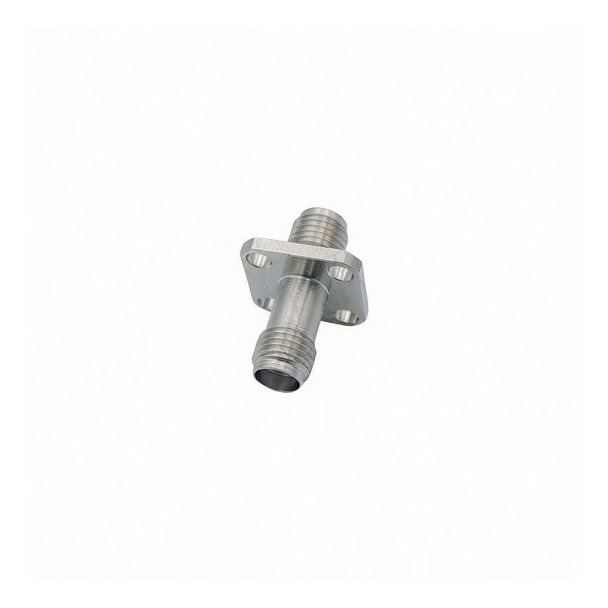 SMA Straight Through Female-to-Female Flanged Stainless Steel Adapter 26.5GHz, Pkg Qty 10