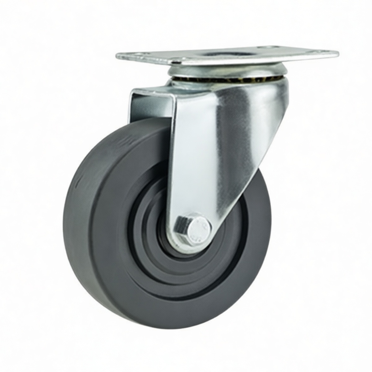 Nylon Handrail Bracket 5.12 in Projection 110 lbs Load for 4 in Rail Black Pkg Qty 10