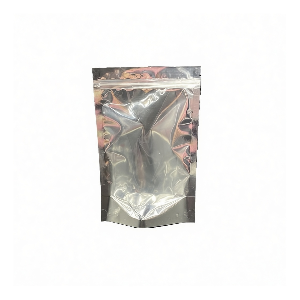 Aluminized Plastic Stand-Up Pouch 3.9x5.9 in for Retail, Pkg Qty 100