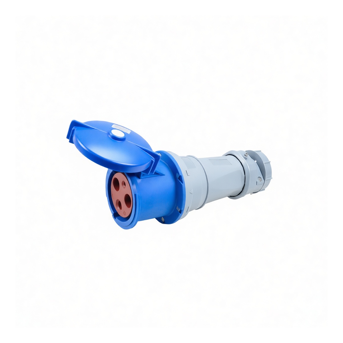 IP67 125A 3-Pin Female Waterproof Industrial Connector 220-250V