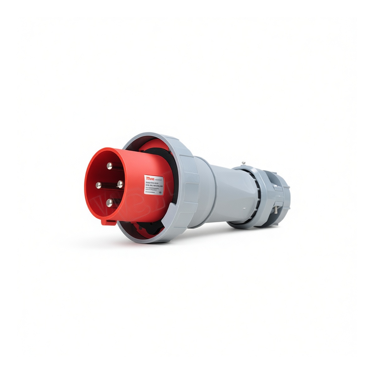 IP67 4-Pin Male Industrial Plug Connector 125A 380-415V for Floodlights