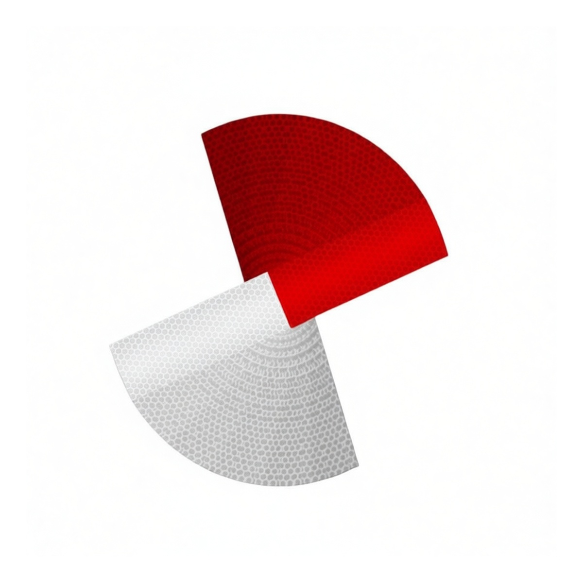 Reflective Vehicle Safety Strips, 1.97 in x 11.81 in Film, Pkg Qty 6