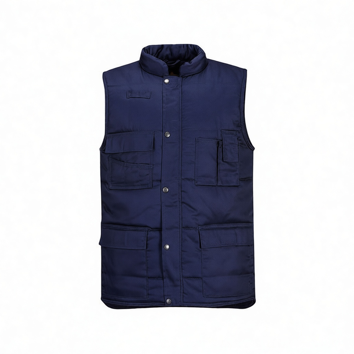 Cold Weather Insulated Polyester Vest L Navy Rainwear, Pkg Qty 2