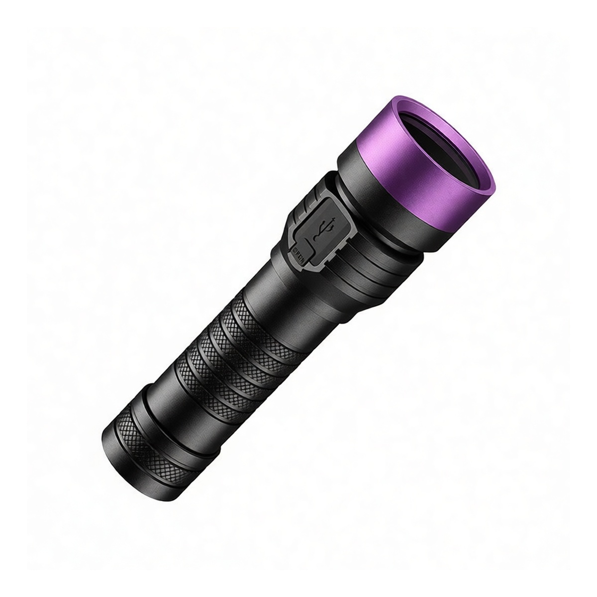365nm UV LED Flashlight Aluminum Alloy 21700 Battery, Pkg Qty 2