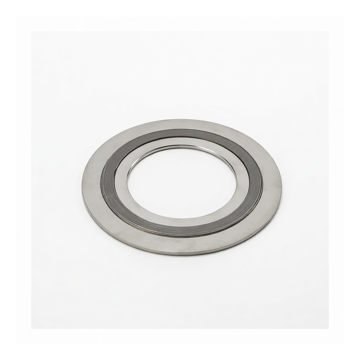 Stainless Steel 304 Flanged D-Ring Spiral Wound Gasket, 32.28 in