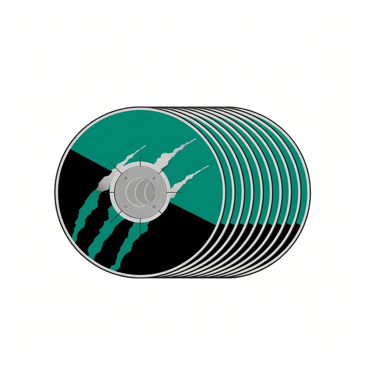 Industrial Coarse Grit 24 Fiberglass Sanding Discs, 3.94 in, Pkg Qty 12