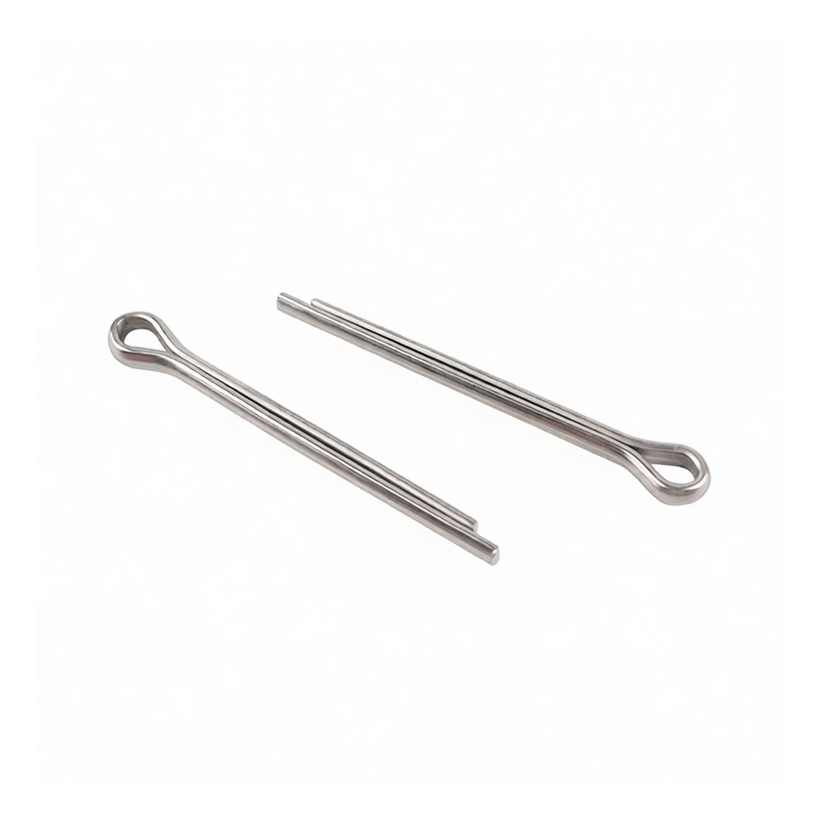 304 Stainless Steel Cotter Pin, 0.157 in x 1.575 in, Plain Finish, Pkg Qty 500