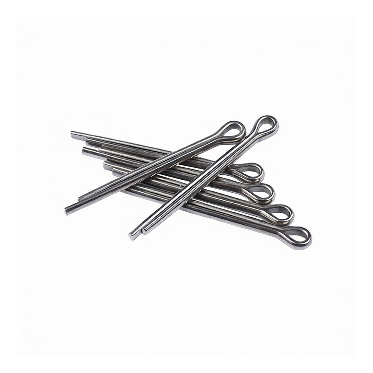 304 Stainless Steel Cotter Pin, 0.157 in x 2.362 in, Plain Finish, Pkg Qty 1000