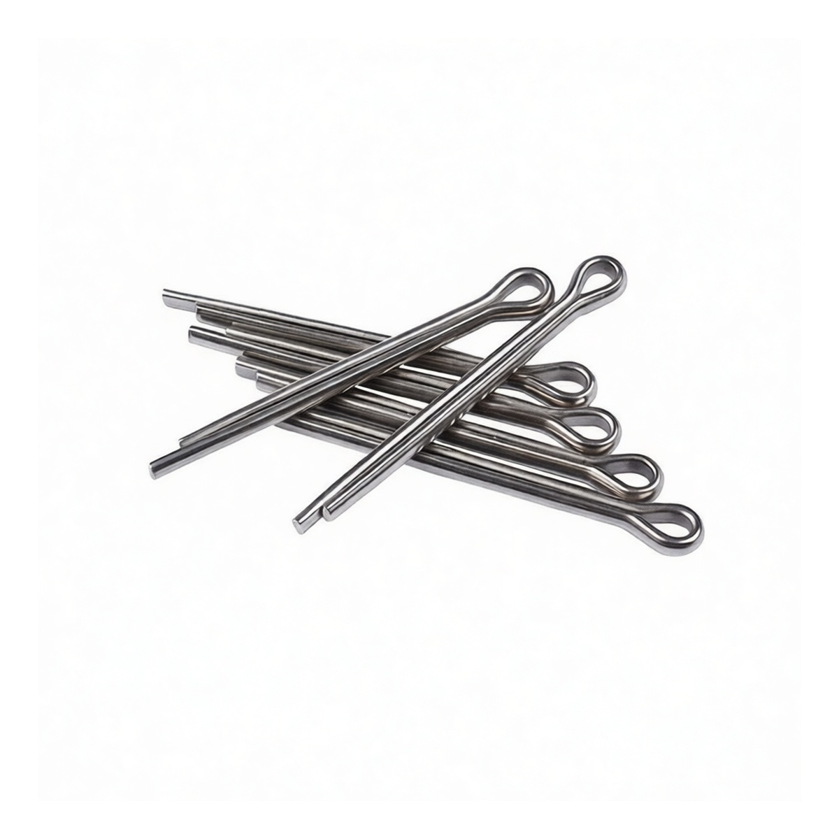 304 Stainless Steel Cotter Pin, 0.079 in x 1.181 in, Plain, Pkg Qty 500