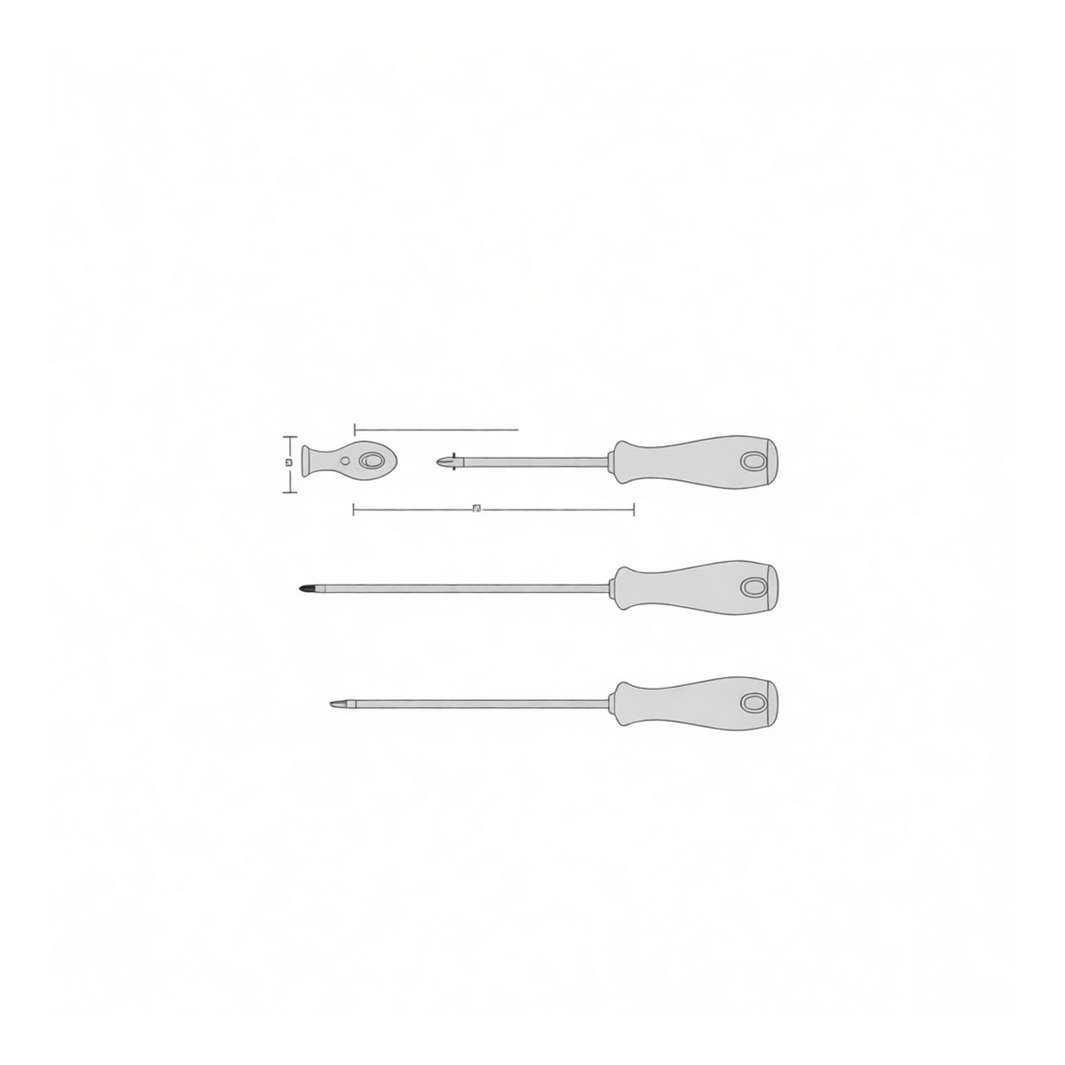 Phillips #2 Screwdriver, 3.0 Inch Steel Shaft, Industrial Use, Pkg Qty 36