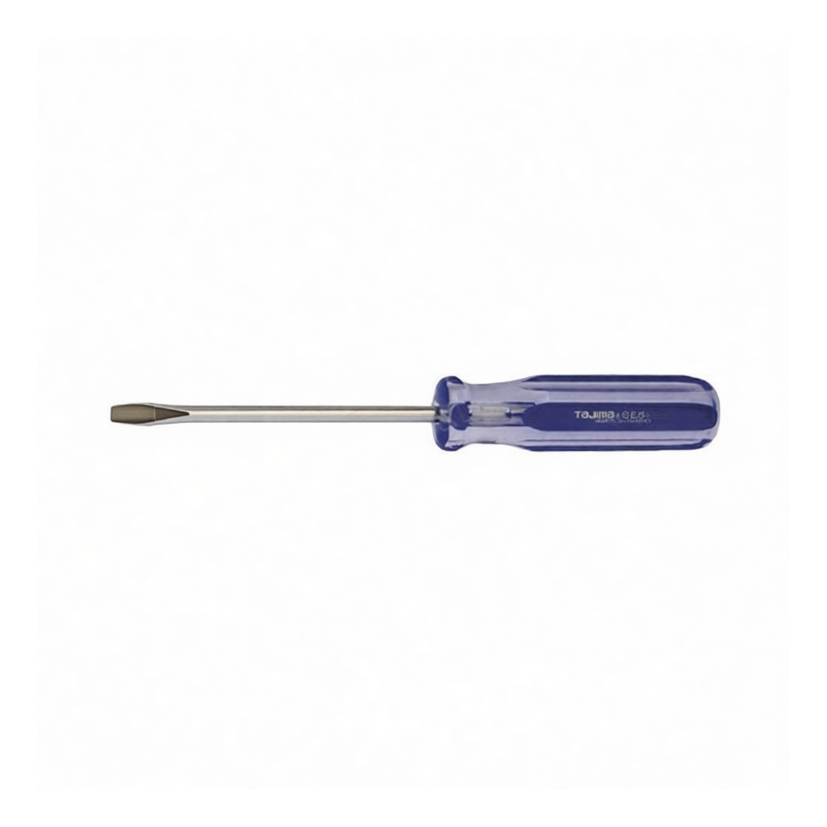 Slotted Steel Machine Screwdriver, 3 in, Blue/Transparent, Pkg Qty 100
