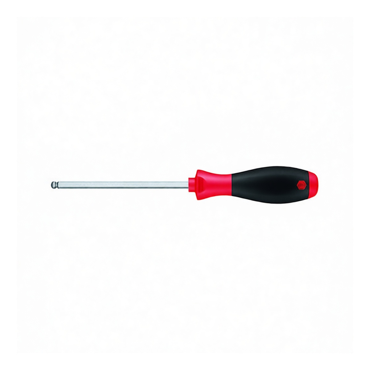 Ball Head Hex Key Screwdriver, 3.94 in, Chrome Vanadium Steel, Pkg Qty 2
