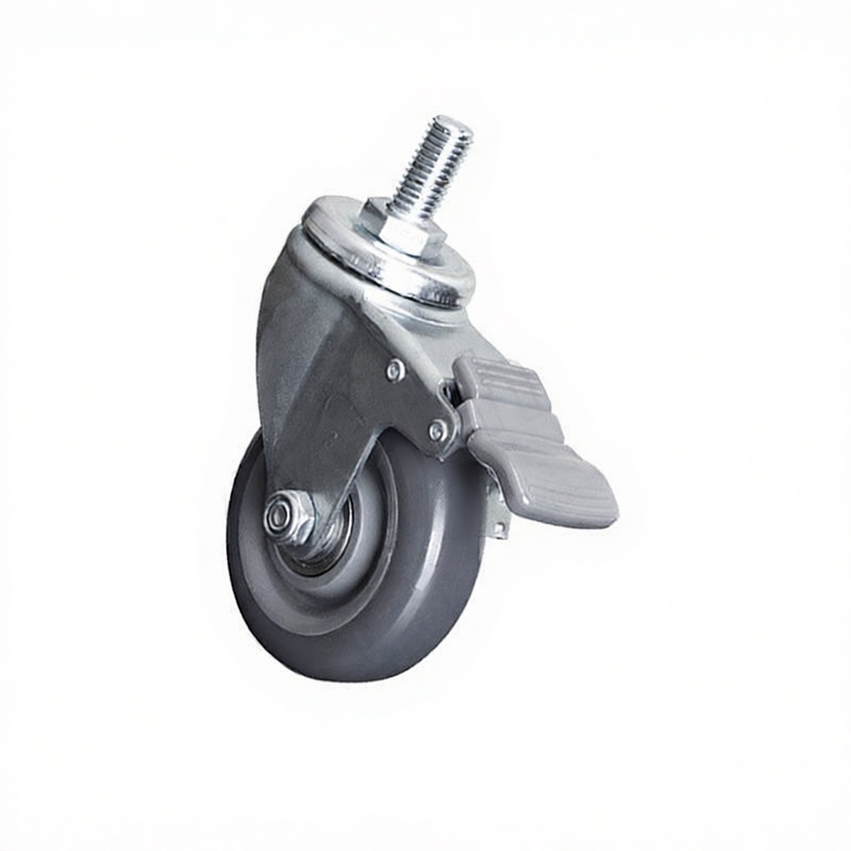 Hex Head Bolt, 3in Length, Polyurethane, Galvanized, M12x25mm Pkg Qty 12