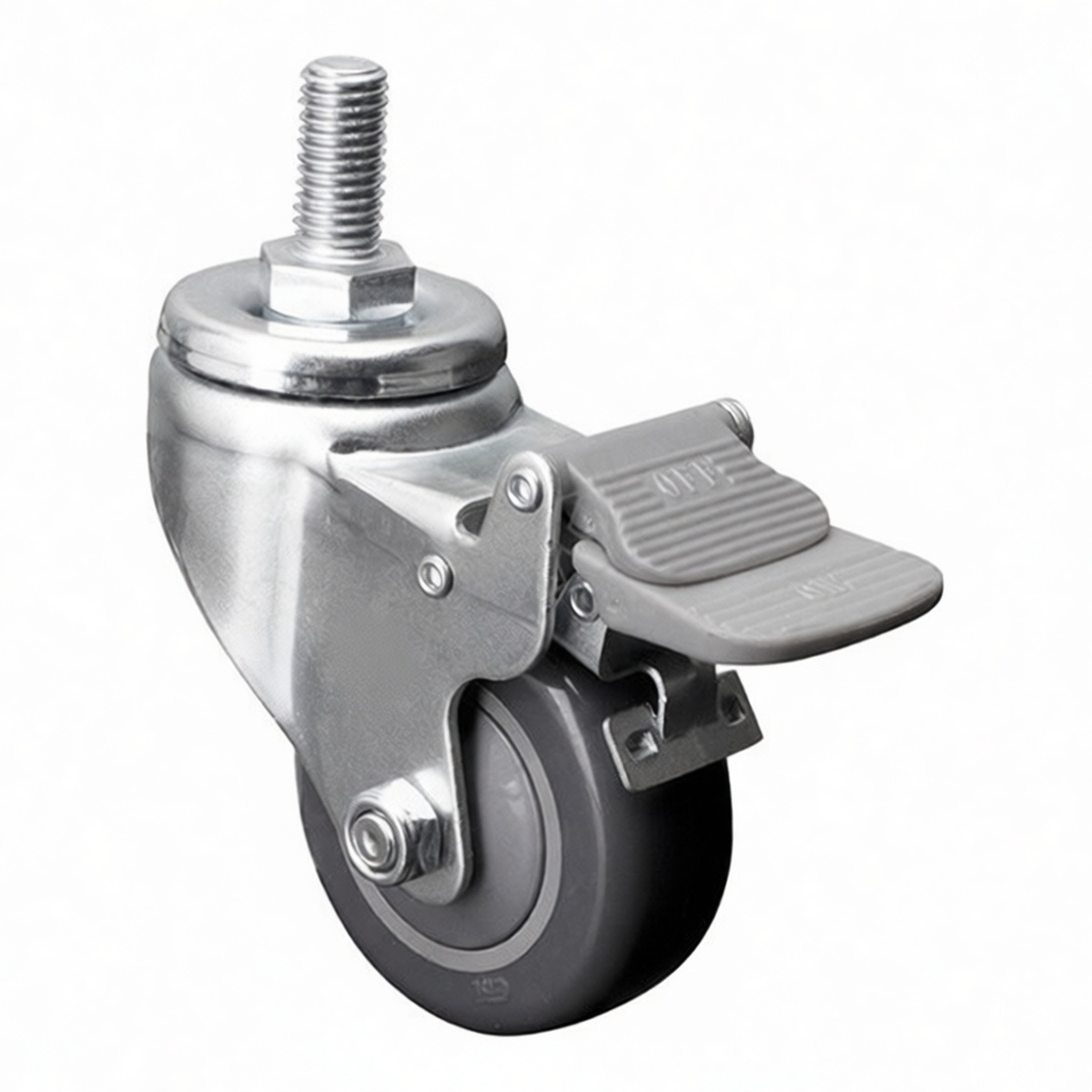 Hex Head Bolt, 2.5in, Polyurethane, Galvanized, M12 Thread Pkg Qty 12