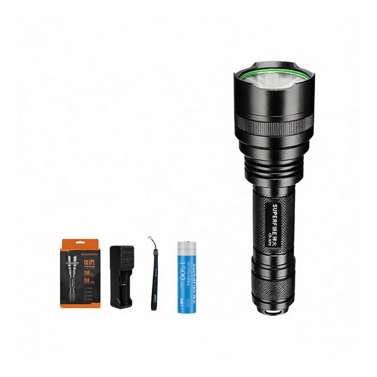 SuperFire/ C8-XPE 5W LED Floodlight, Aluminum, 30" Beam, Pkg Qty 5