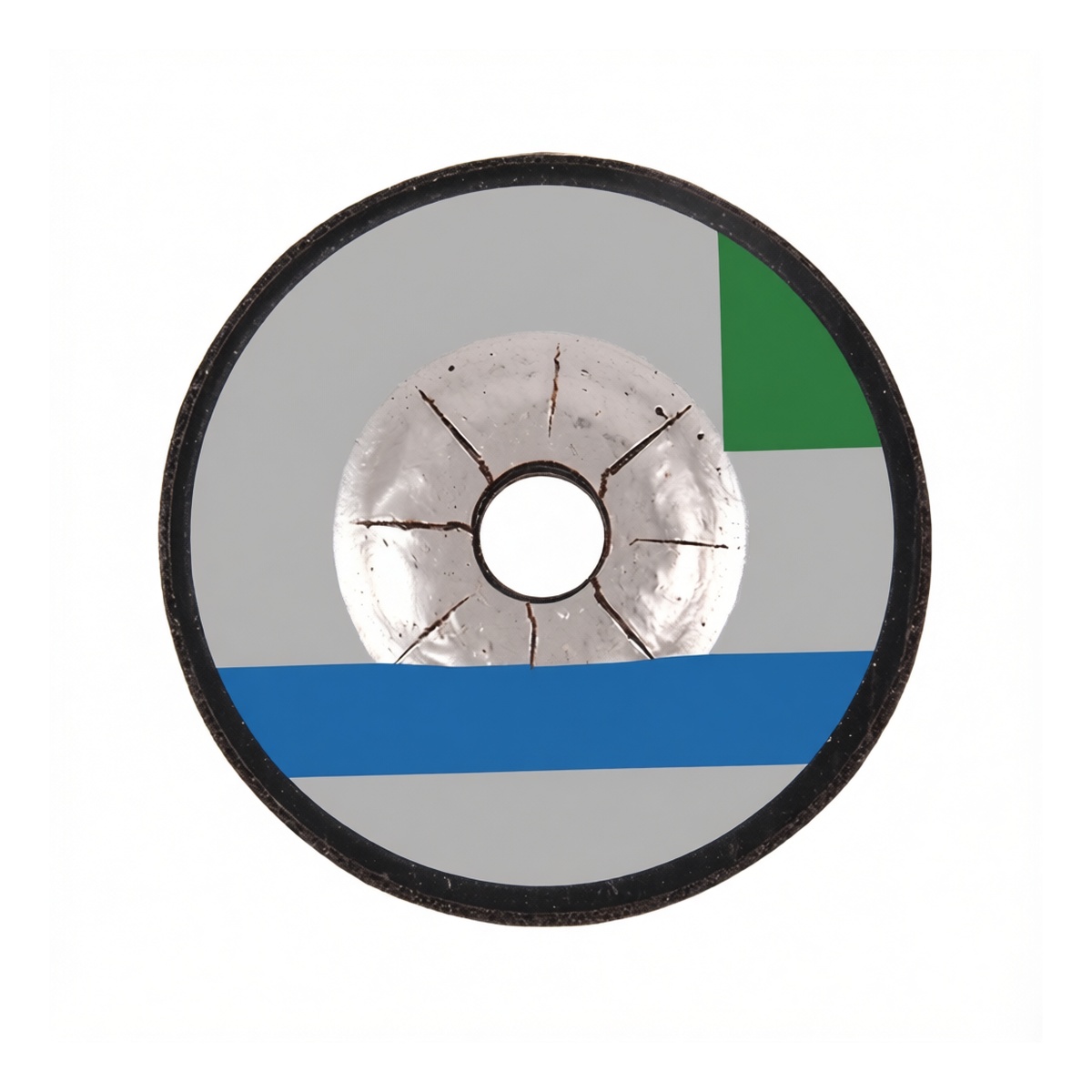 4-Inch Fiber Backing Metal Sanding Discs, Medium Grit, Pkg Qty 100