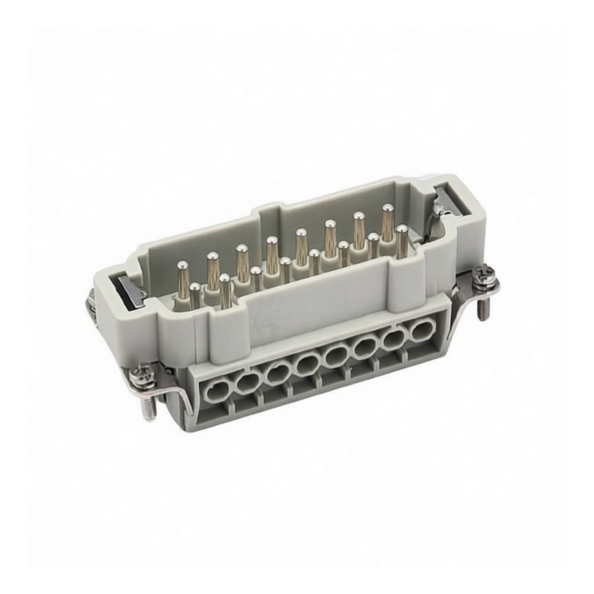 16-Pin Male Plug 300V 10A Plastic for Computer Cables, Pkg Qty 6