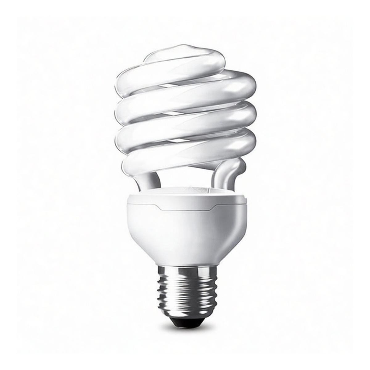 23W Spiral CFL Bulb E27 Base 6500K Daylight White for Track Lighting, Pkg Qty 100