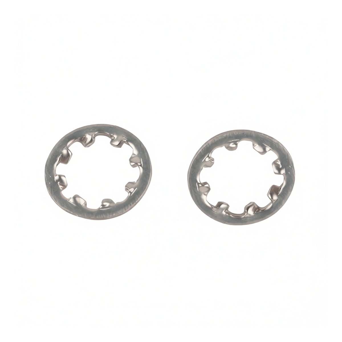 304 Stainless Steel Internal Tooth Lock Washer, 0.157" Bore, Pkg Qty 100