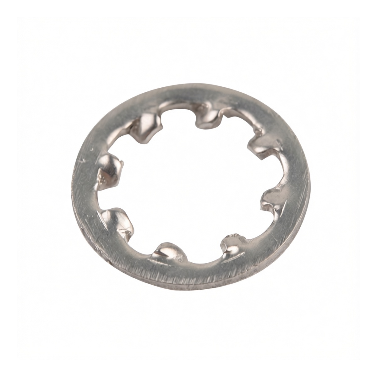 304 Stainless Steel Internal Tooth Lock Washer, 0.236" Bore, Pkg Qty 100