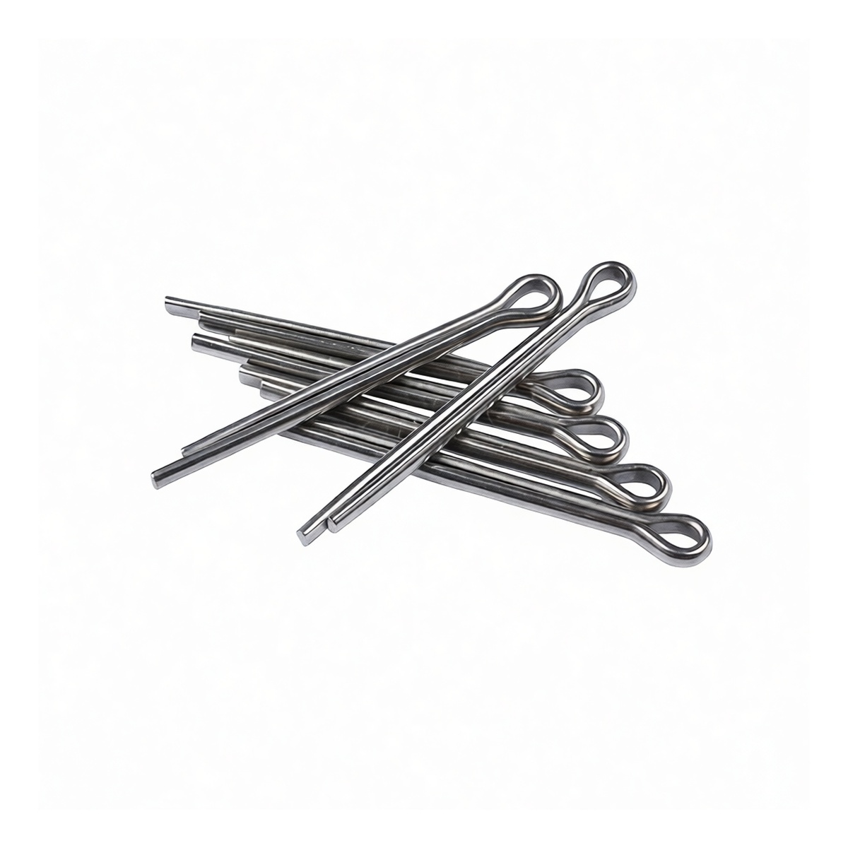 304 Stainless Steel Cotter Pin, 0.063 in x 0.63 in, Plain Finish, Pkg Qty 5000