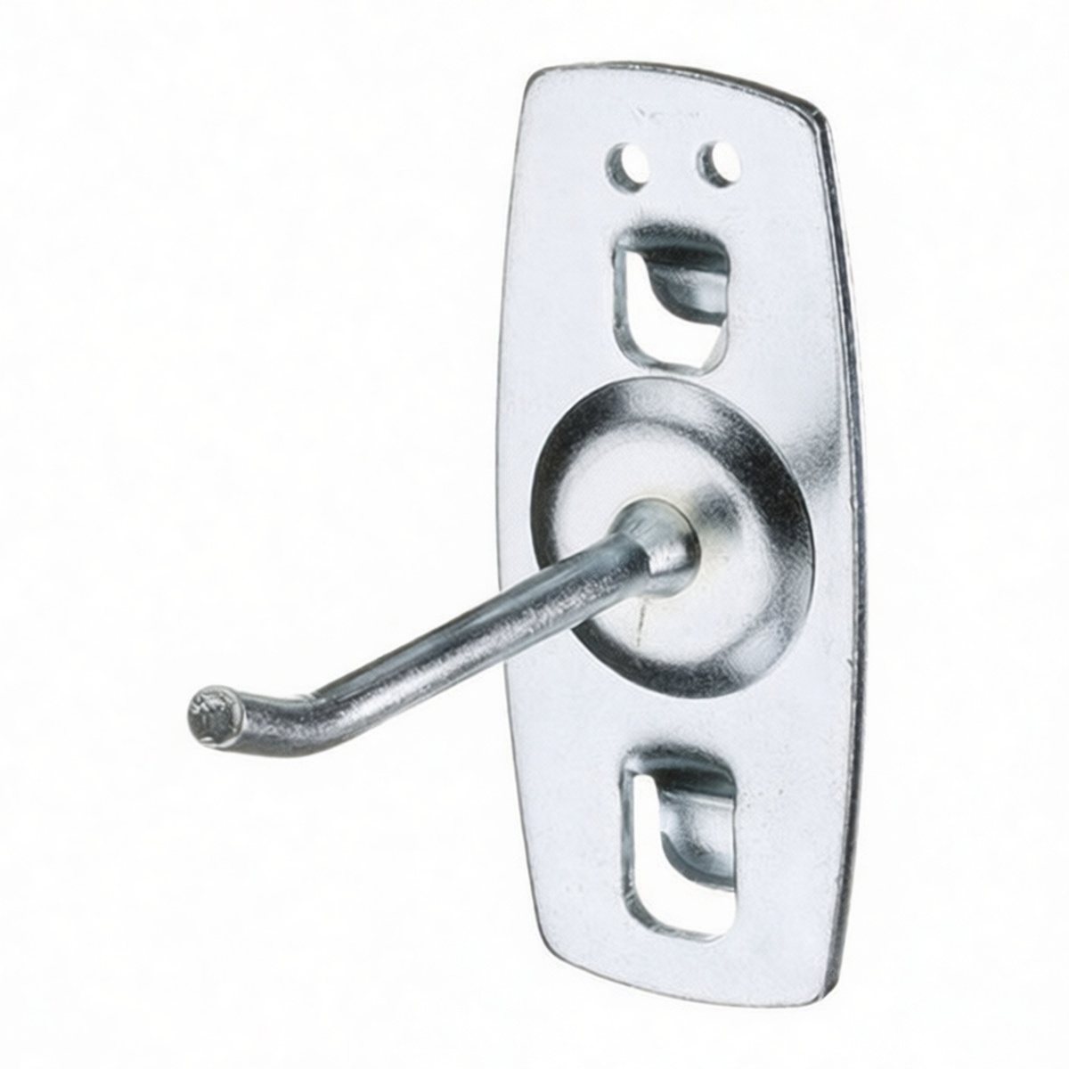 Steel Tool Hook 2 in 22 lbs Load Wall Mount Uncoated, Pkg Qty 8