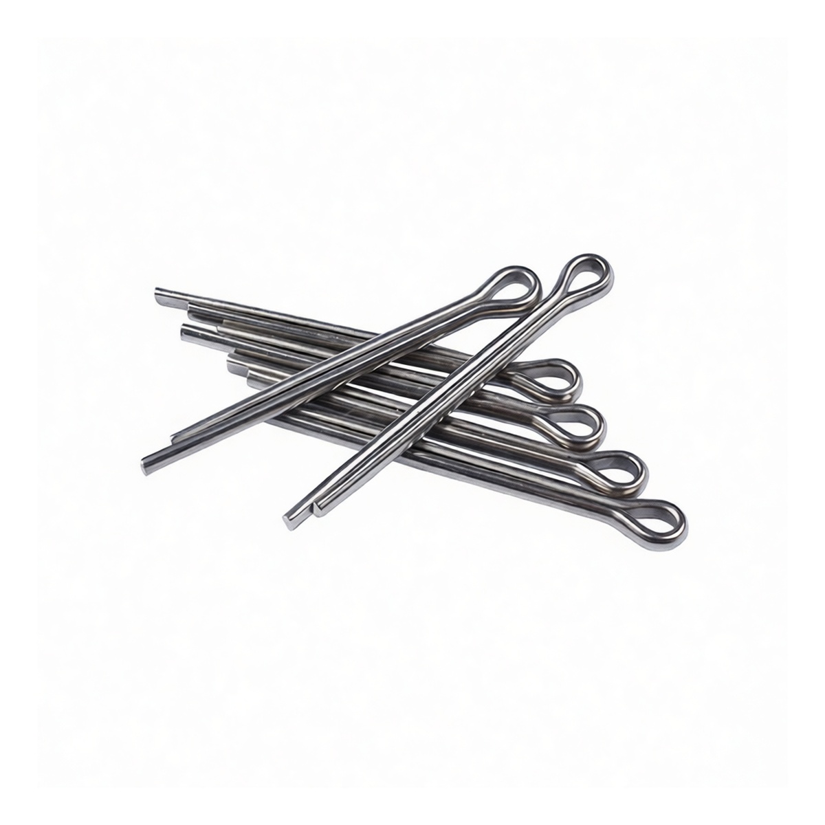 304 Stainless Steel Cotter Pin, 0.063 in x 0.63 in, Plain Finish, Pkg Qty 1000