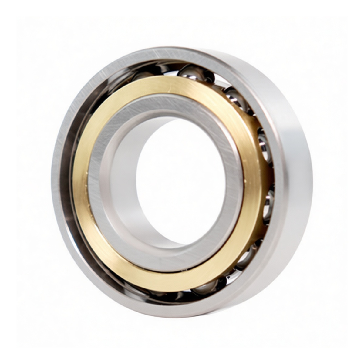 Angular Contact Ball Bearing 4.72in Bore Brass 45000 lbs Load