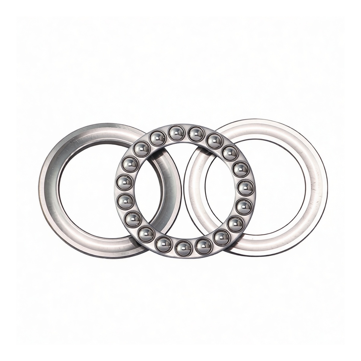 Steel Thrust Ball Bearing 1.77in Bore 2.56in OD 0.55in Length, Pkg Qty 25