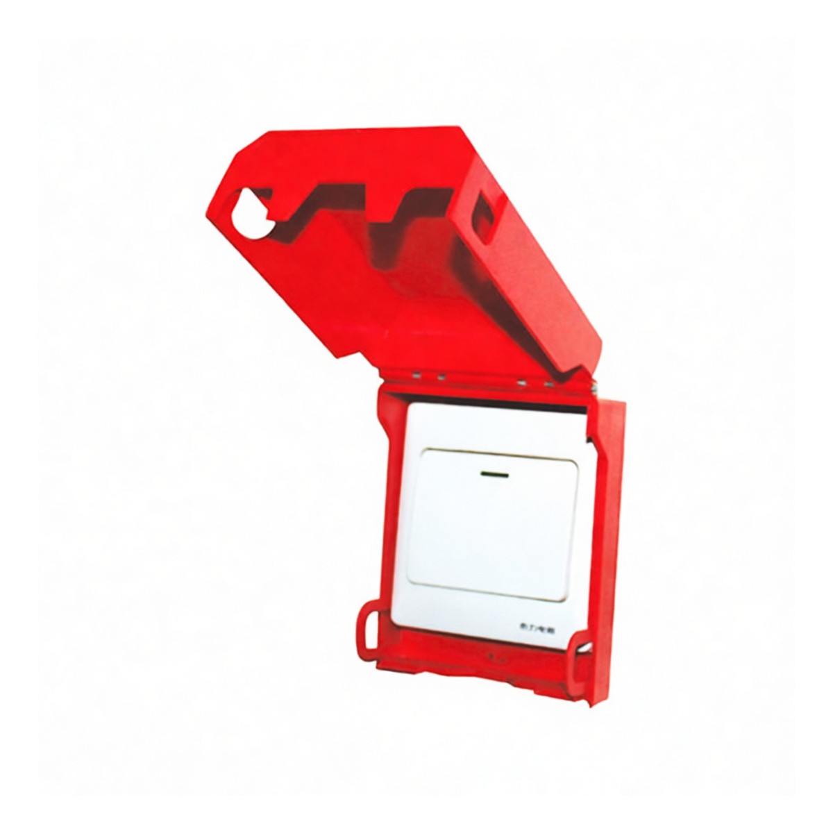 Steel Wall Switch Padlock for 3.35" Outlets, 6" Cable, Pkg Qty 2