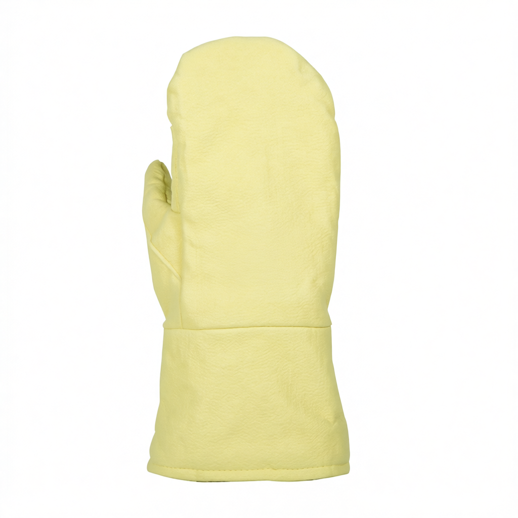 Two-Finger Leather Heat-Resistant Gloves, 500°F, 13.5 Inches, Pkg Qty 12