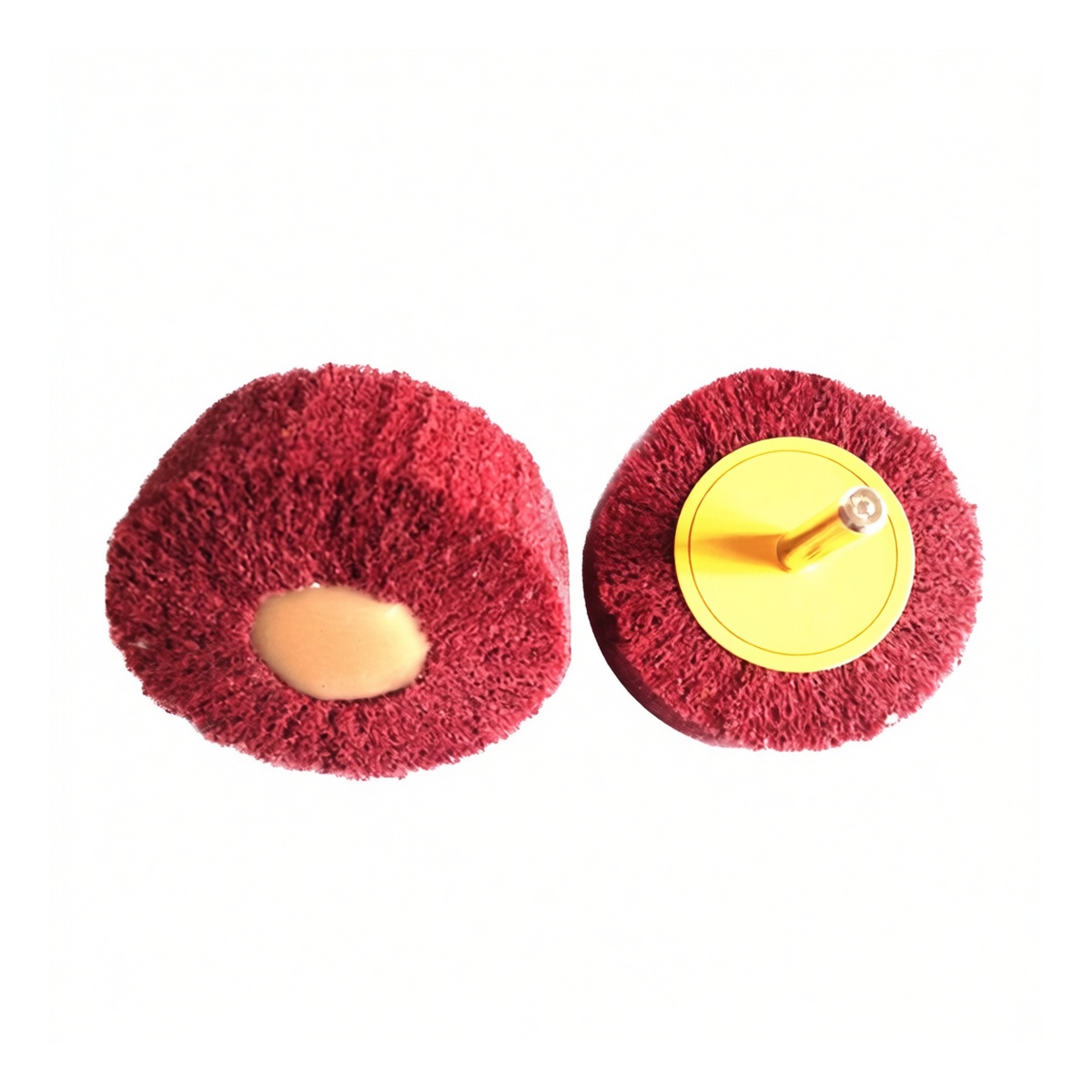 Fine Felt Winged Wheel Bob, 1.97 in, PVA Sponge Backing, Pkg Qty 100