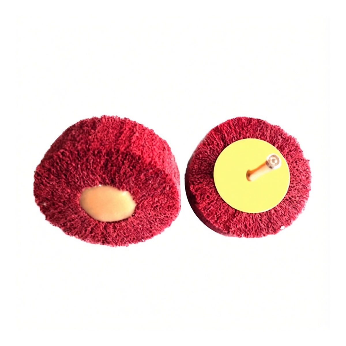 Fine Grit PVA Sponge Winged Wheel Felt Bob, 1.97 in Dia, Pkg Qty 100