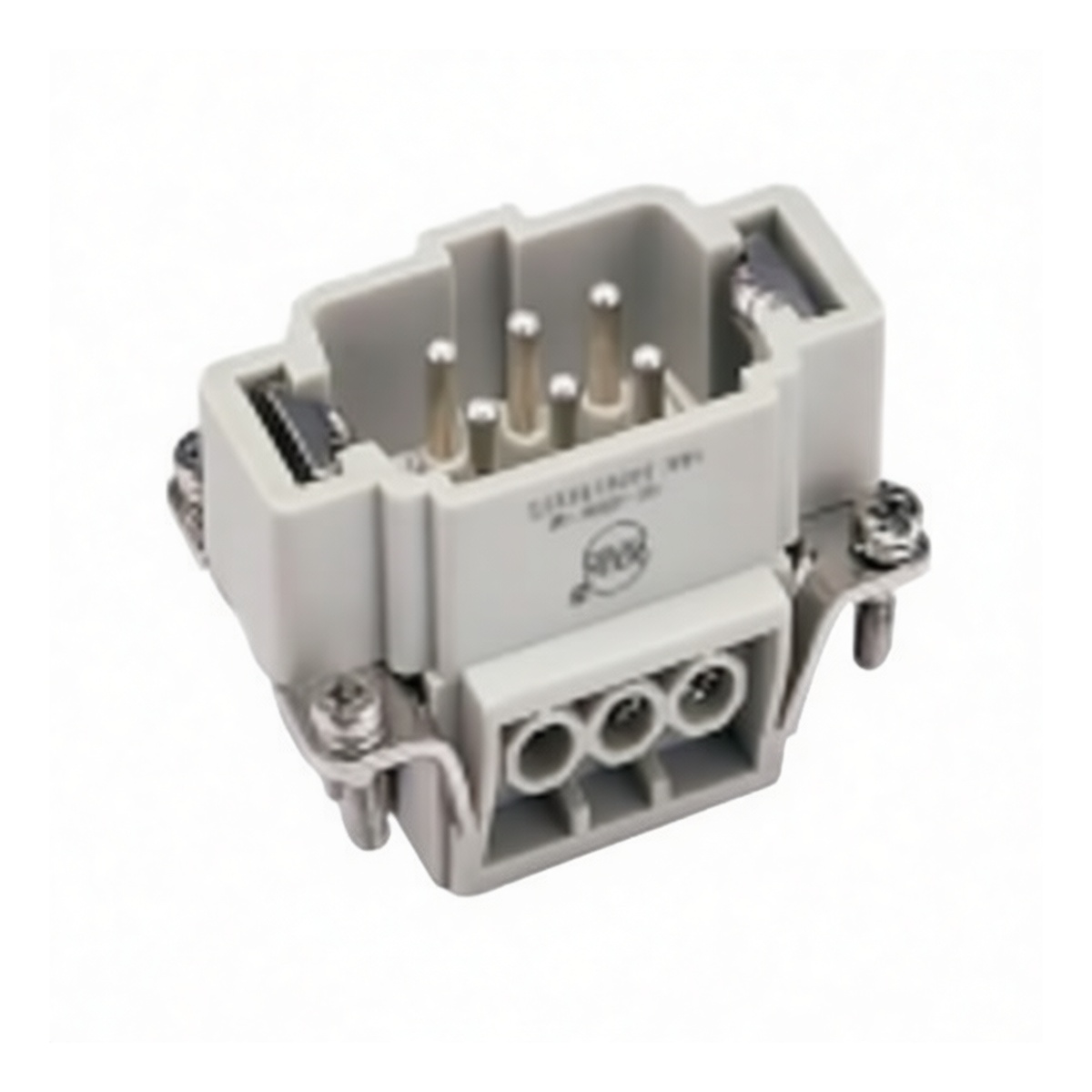 6-Pin Male Plug 300V 10A Plastic Connector for Computer Cables, Pkg Qty 10